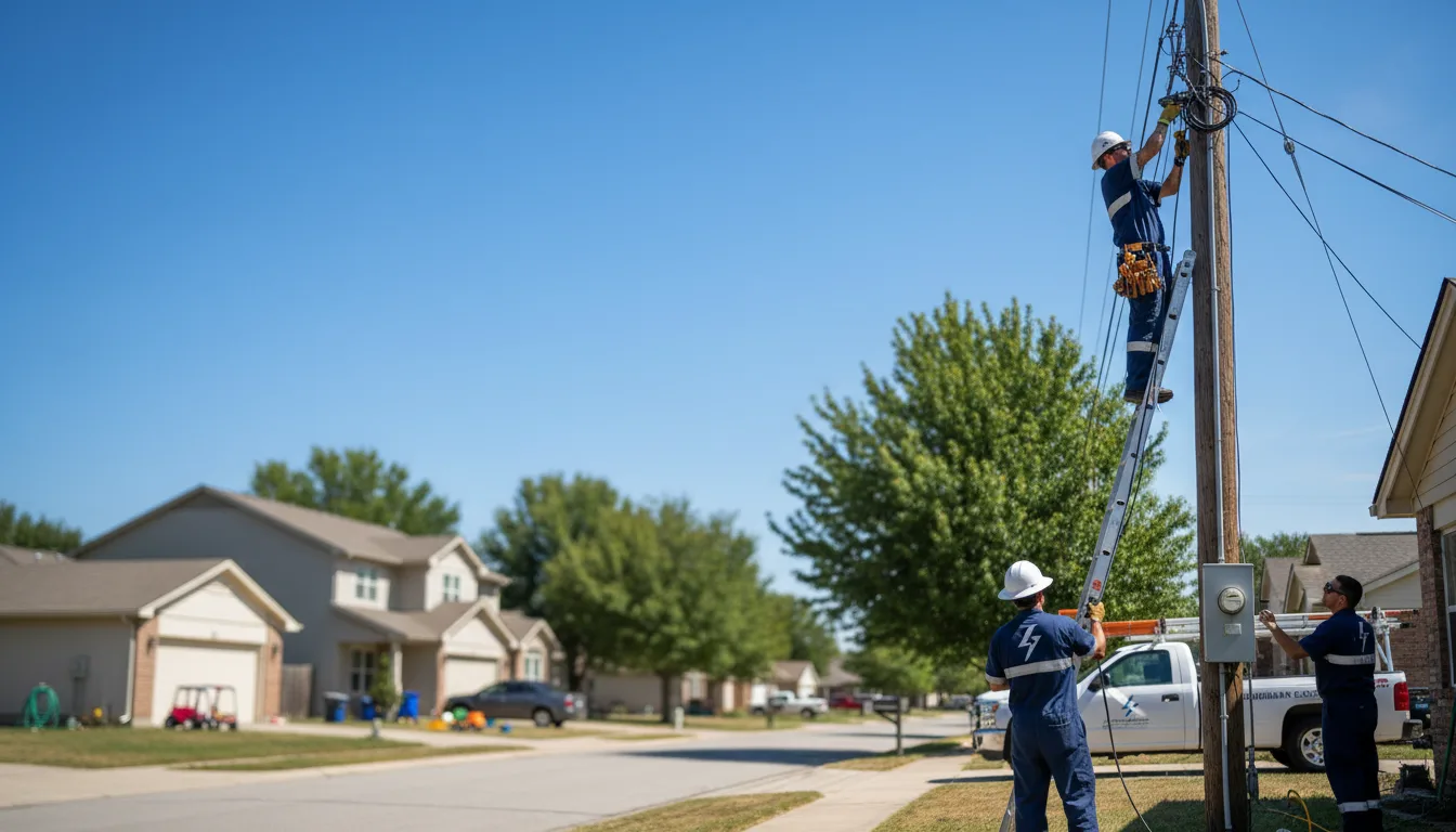 Residential electrician providing installation services in Davenport, IA